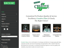 Tablet Screenshot of creativeglass.com